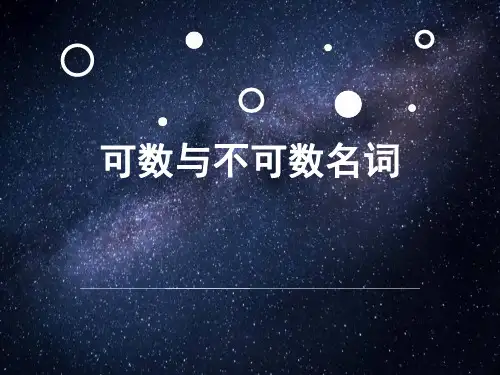 中职英语高教版(2021)基础模块1第6单元《Grammar+可数名词与不可数名词》课件