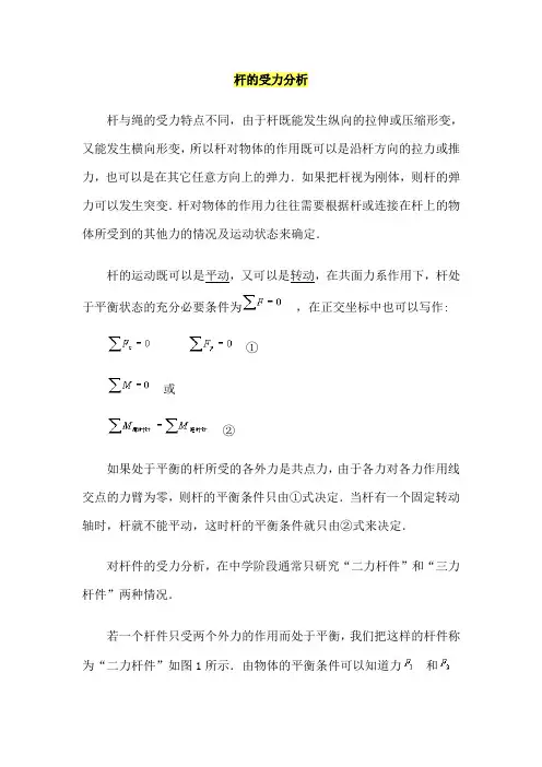杆的受力分析