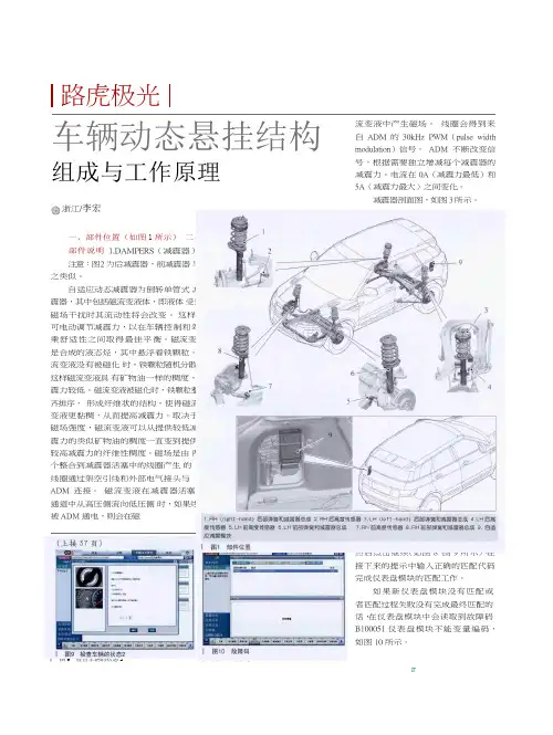 路虎极光车辆动态悬挂结构组成与工作原理