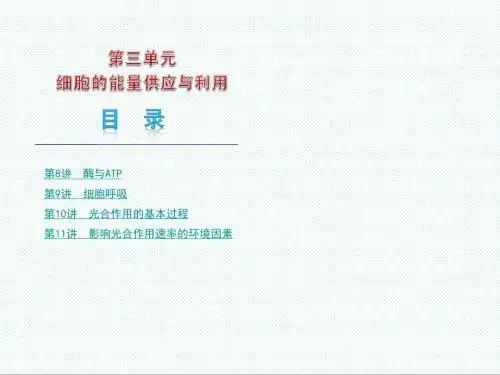 高三生物课件-2018届高考生物第一轮复习课件18 最新