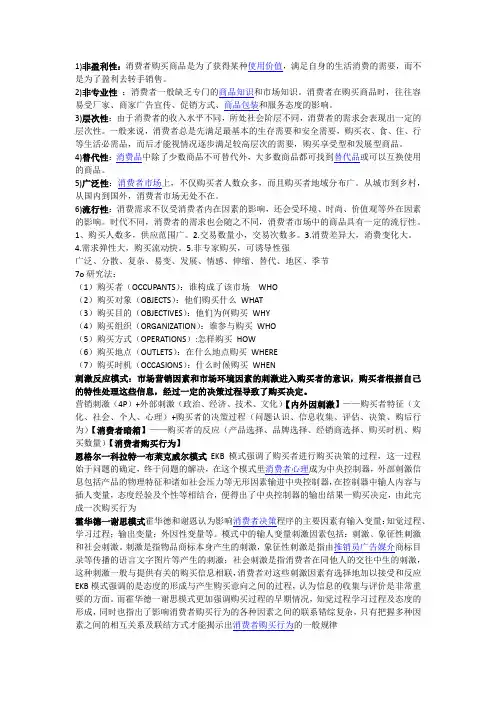 消费者行为