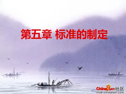 第四讲标准的制定-PPT课件