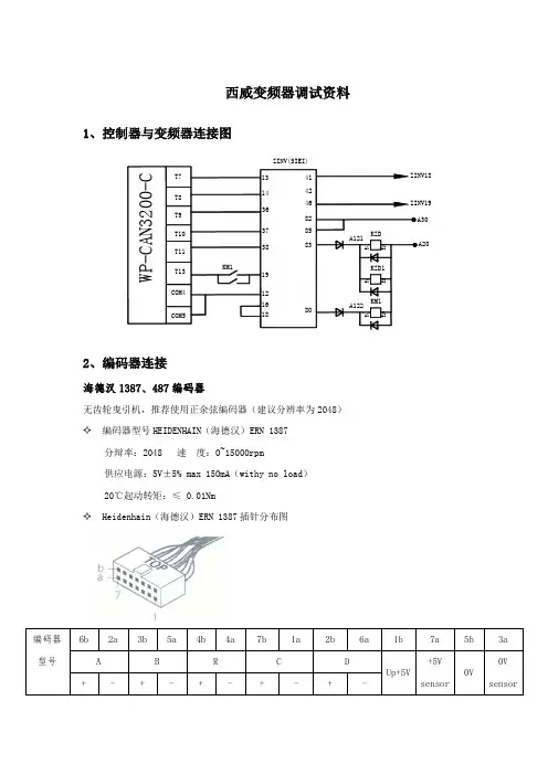 西威变频器调试资料
