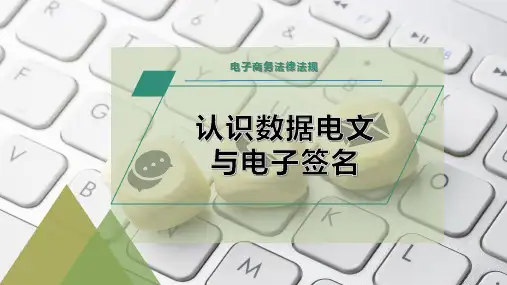认识数据电文与电子签名PPT模板