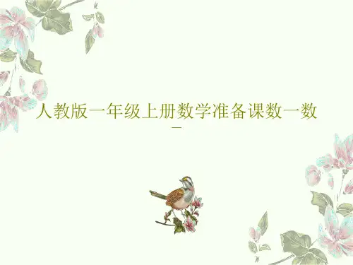 人教版一年级上册数学准备课数一数19页PPT
