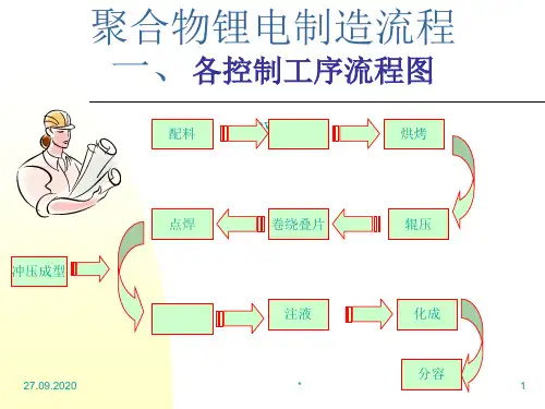 锂电池生产工艺(聚合物锂电制造流程)PPT课件