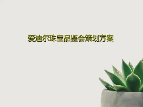 爱迪尔珠宝品鉴会策划方案共27页