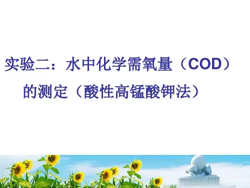 水中化学需氧量的测定