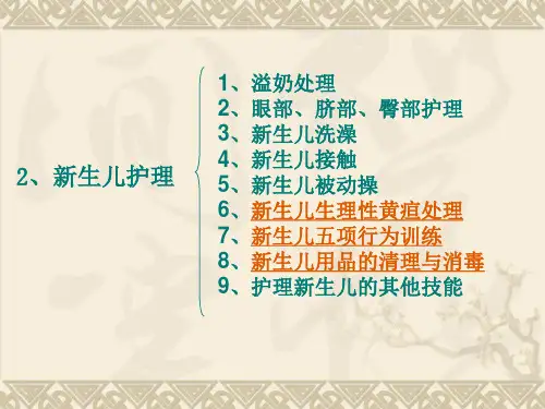 新生儿疾病护理 ppt课件