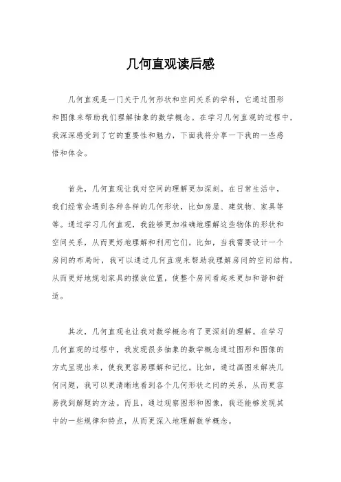 几何直观读后感