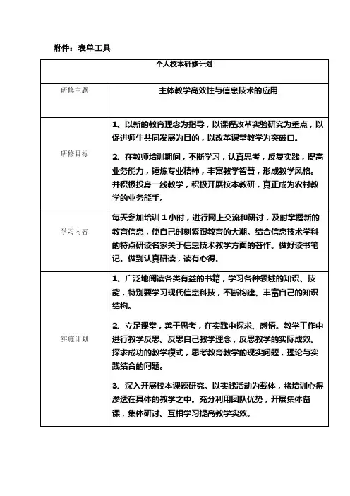 个人信息技术应用成果