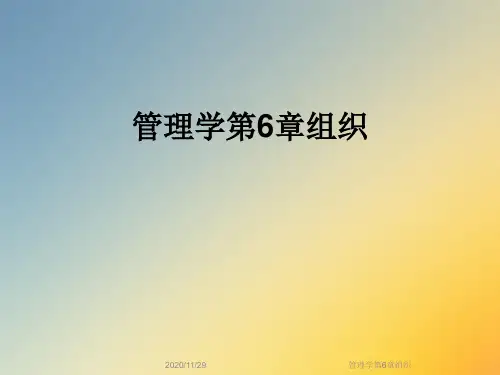 管理学第6章组织
