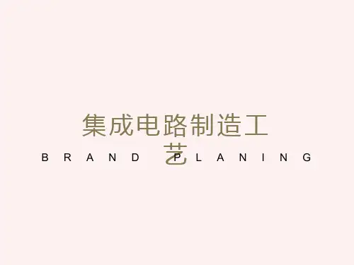 集成电路制造工艺