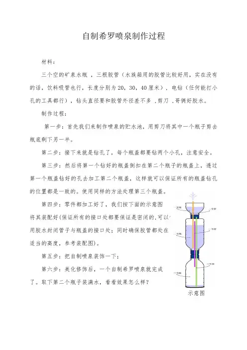 (完整word版)自制希罗喷泉制作过程