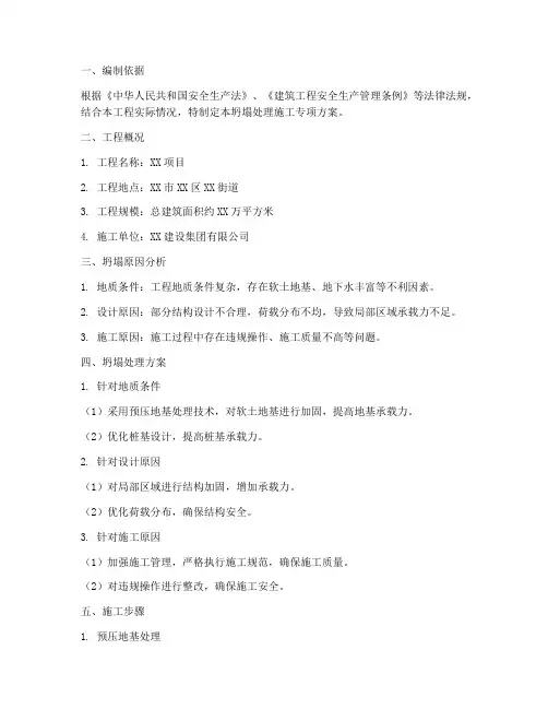 坍塌处理施工专项方案