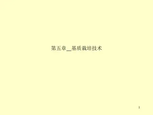 第五章--基质栽培技术课件
