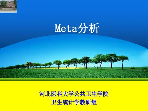 Meta分析解读