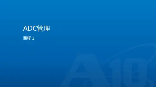 A10负载均衡4.0版本配置手册