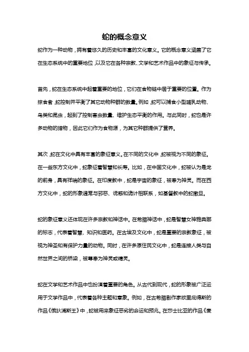 蛇的概念意义