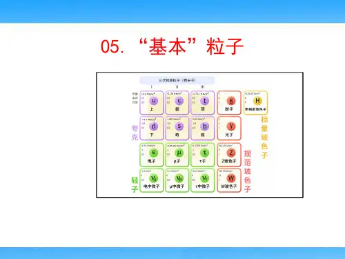 “基本”粒子(高中物理教学课件)