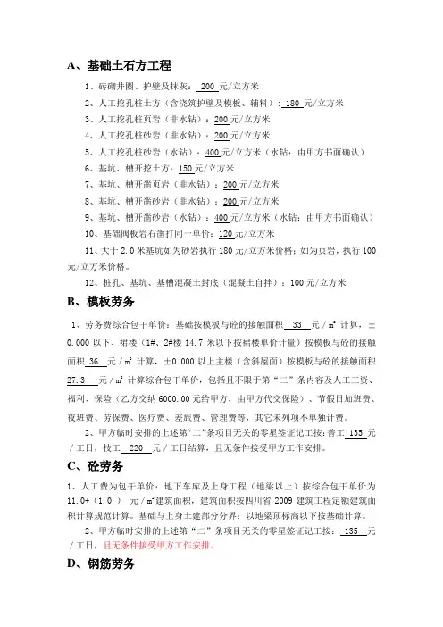 材料参考价