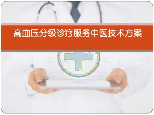高血压分级诊疗服务中医技术方案