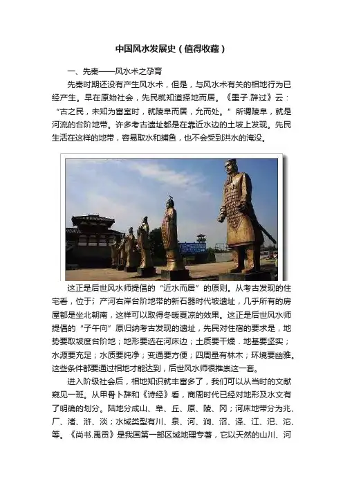 中国风水发展史（值得收藏）