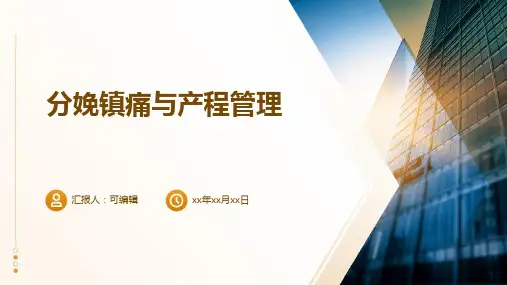 分娩镇痛与产程管理PPT