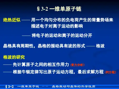 03-02一维单原子链--(1)幻灯片