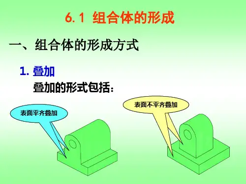 第6章组合体长江大学CAD机械制图