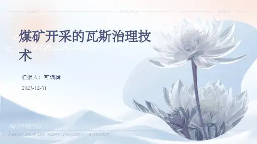 煤矿开采的瓦斯治理技术