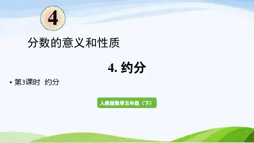 2022-2023人教版数学五年级下册《第3课时约分(新)》