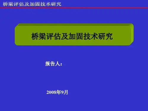 桥梁评估及加固技术研究 李毅歉1PPT课件