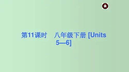 人教版初中英语八年级下册[Units 5—6] 中考英语复习 教学PPT课件