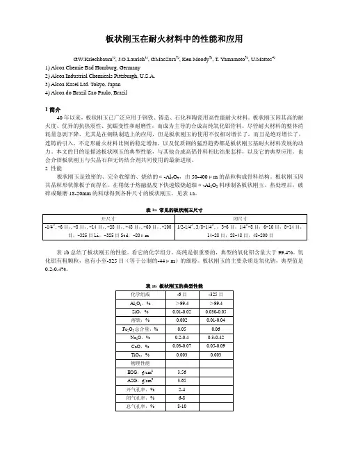 板状刚玉