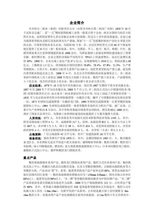 齐齐哈尔第二机床(集团)有限责任公司
