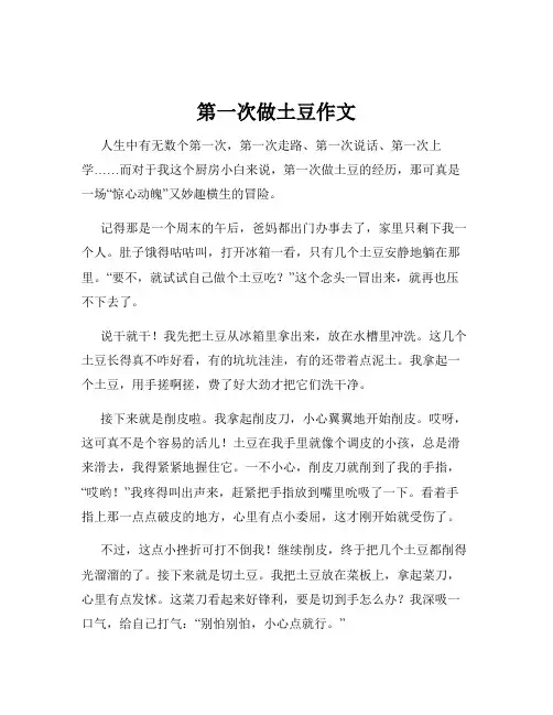 第一次做土豆作文
