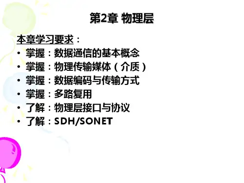 计算机网络教程课件第2章 物理层