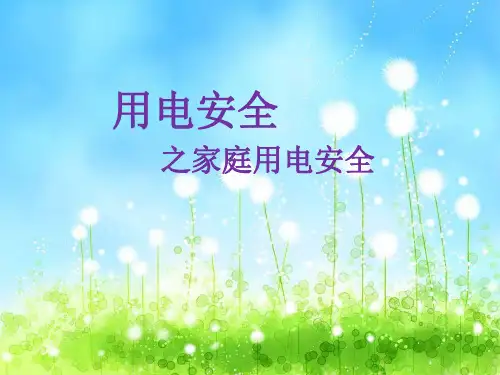 家庭用电安全ppt课件