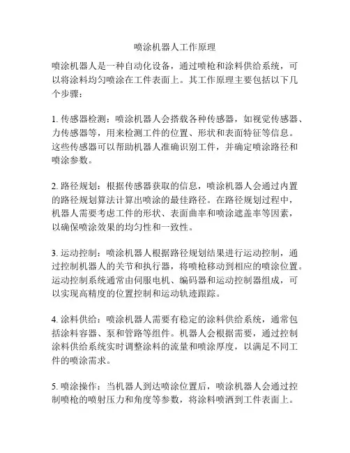 喷涂机器人工作原理