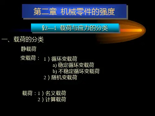 《机械设计》第二章强度