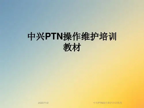 中兴PTN操作维护培训教材