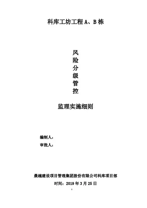 风险分级管控监理实施细则
