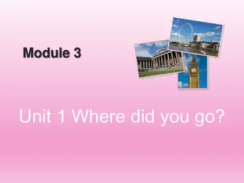 外研版(三起点)小学五年级英语上册Module3_Unit1_教学课件