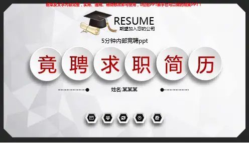 大气精美ppt-5分钟内部竞聘ppt