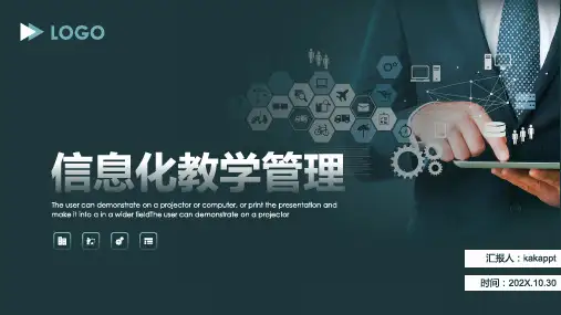 信息化教学管理PPT模板