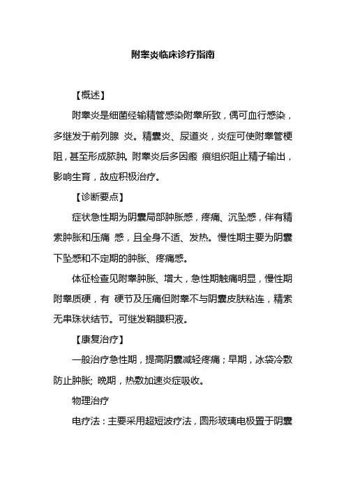 附睾炎临床诊疗指南