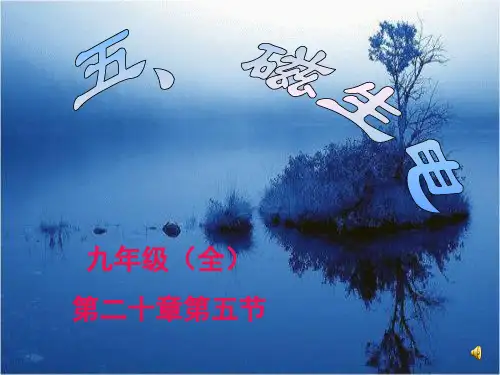 人教版物理九年级全一册20.5磁生电 课件 
