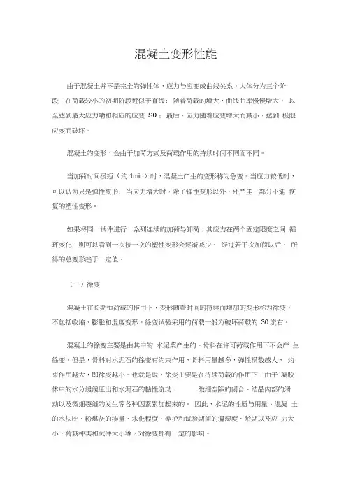 混凝土变形性能