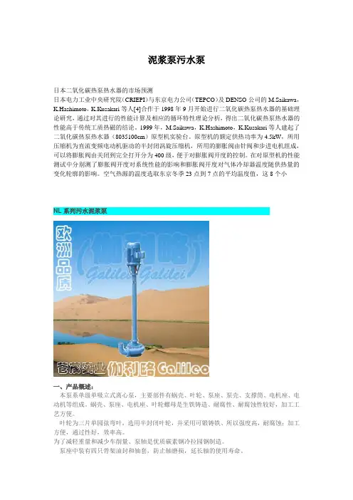 泥浆泵污水泵